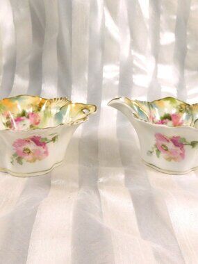 Reinhold Schlegelmilch RS Prussia Sugar and Creamer Set # 27216